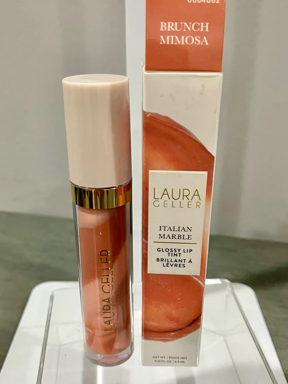Laura Geller Italian Marble Glossy Lip Tint - Brunch Mimosa (Peachy Coral)